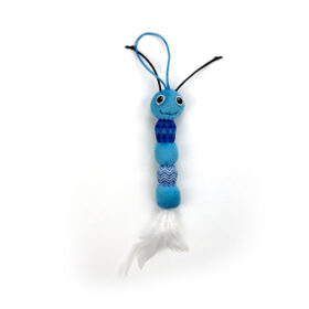 AFP Cat Toy Modern Cat Feather Snake - Blue