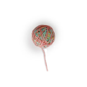 AFP Cat Toy Knotty Habit Yarn Ball - Pink