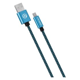 Amplify Linked Series Micro USB Braided Cable 2m - Black/Blue