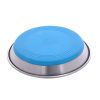Rogz Stainless Steel Anchovy Cat Bowl 200ml - Blue Base - Image 2
