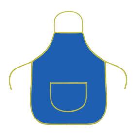 Marlin Kids plastic aprons multi-purpose asst pack of 6 - light Blue, Green, Red, Pink, Yellow, Dark Blue