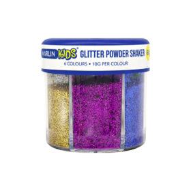 Marlin Kids Glitter shaker 60g, 6 Colours, 10g per colour x 6