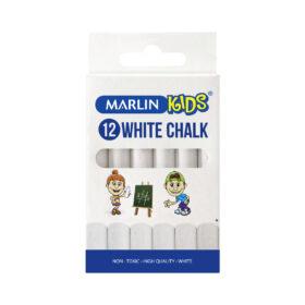 Marlin Kids White chalk 12's x 12