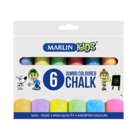 Marlin Kids colour chalk jumbo 6's x 12