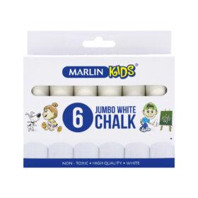 Marlin Kids White chalk jumbo 6's x 12