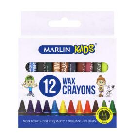 Marlin Kids wax crayons 8mm 12's x 12