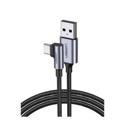 UGREEN USB to Type C Angle Cable 1m - Grey