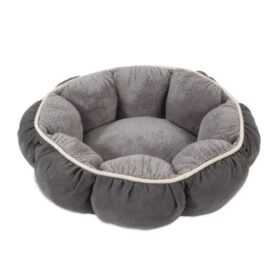 Petmate Aspen Pet Puffy Round Cat Bed - Gunmetal