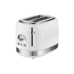 Boden Stark 2 Slice Stainless Steel Toaster - White