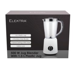 Elektra - 500W 1.5L Jug Blender  (Plastic Jug)