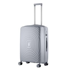 Travelwize Ripple PP 4-Wheel Spinner Luggage - Platinum