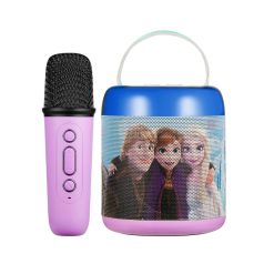 Disney Frozen Cylinder Karaoke Speaker with Bluetooth Microphone